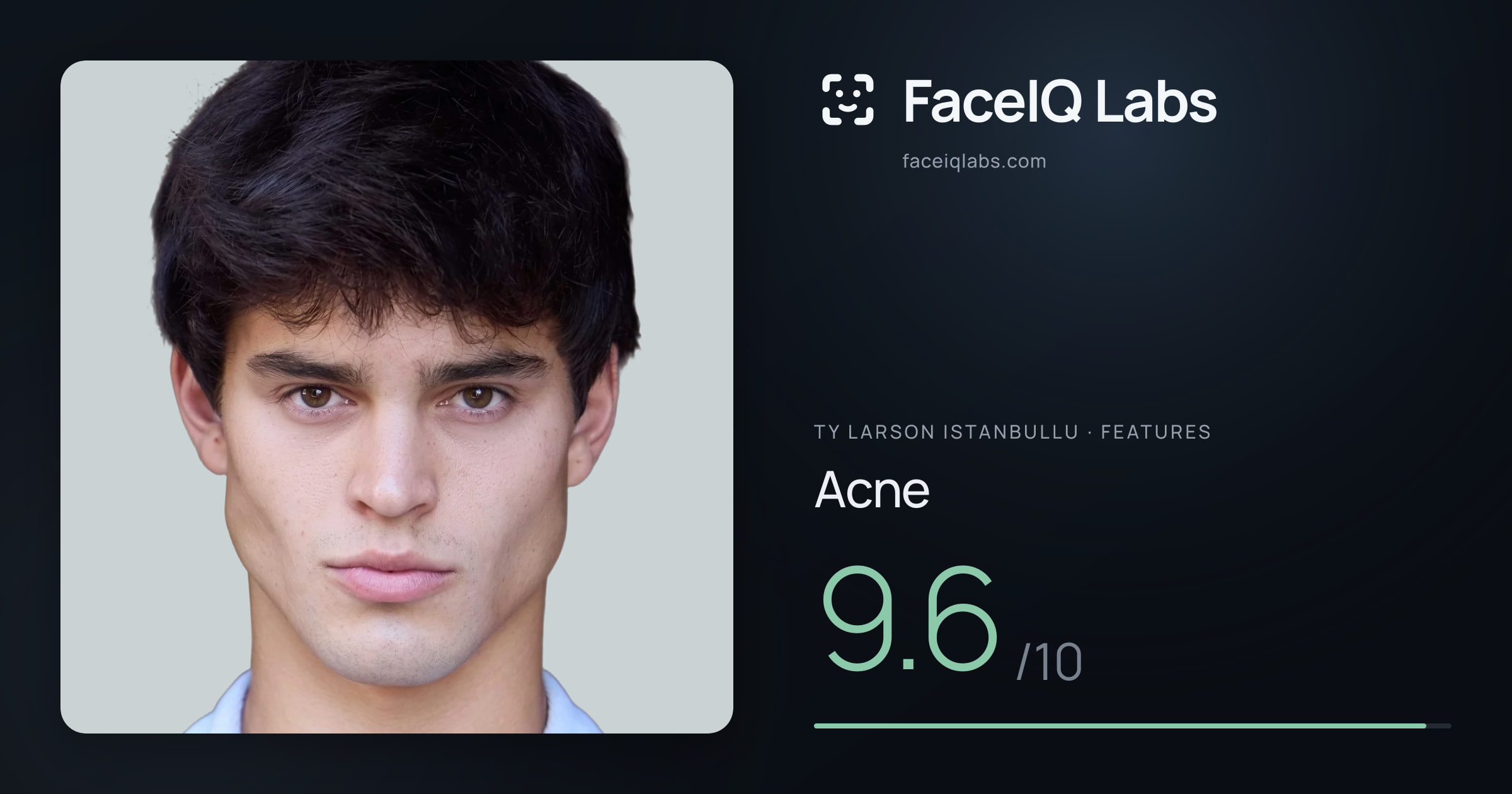 Ty Larson Istanbullu Acne: 9.6/10, drawn on the photo