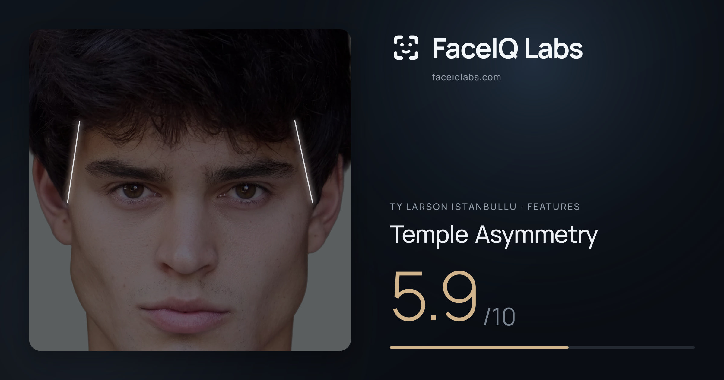 Ty Larson Istanbullu Temple Asymmetry: 5.9/10, drawn on the photo