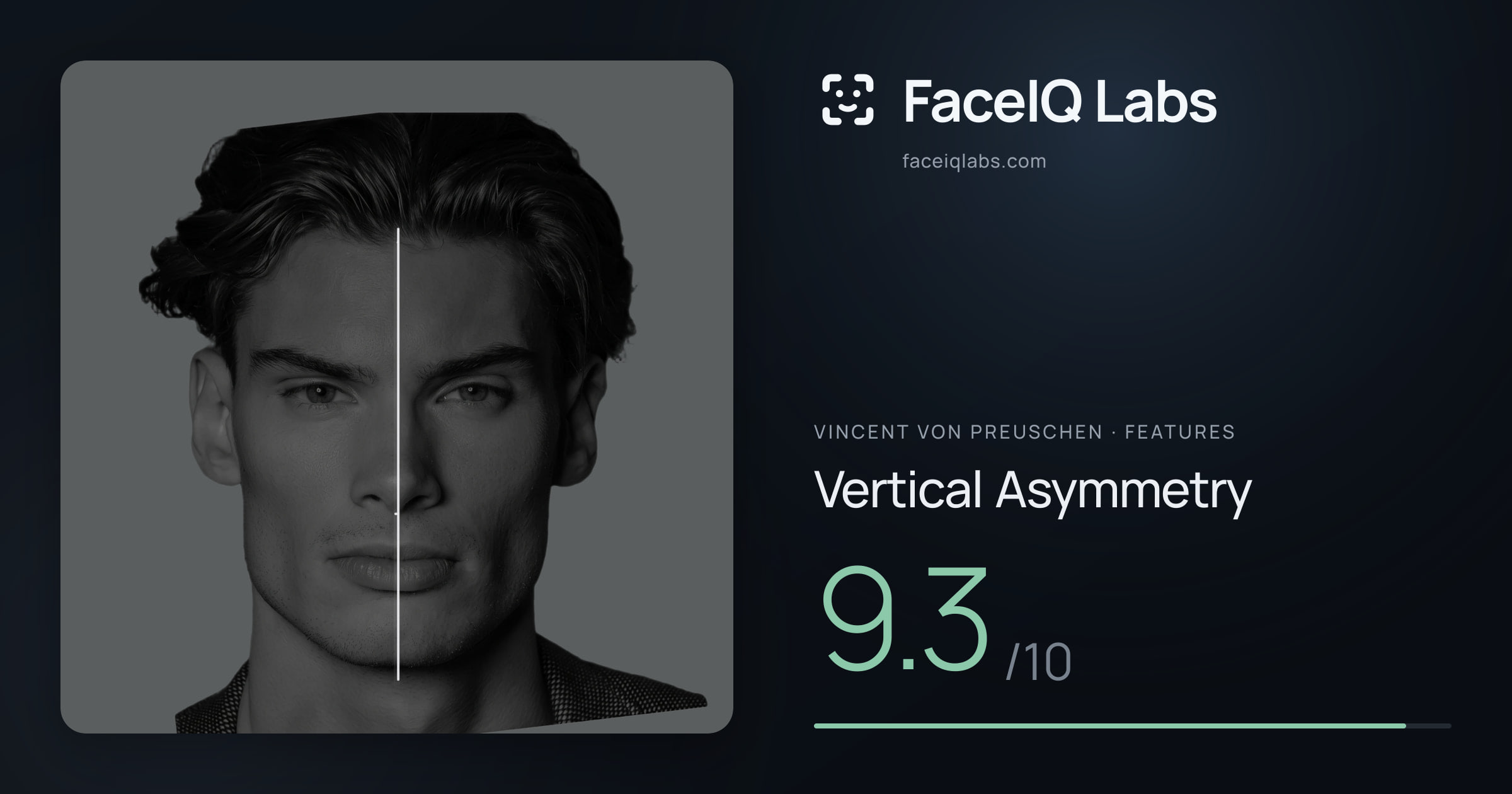 Vincent von Preuschen Vertical Asymmetry: 9.3/10, drawn on the photo