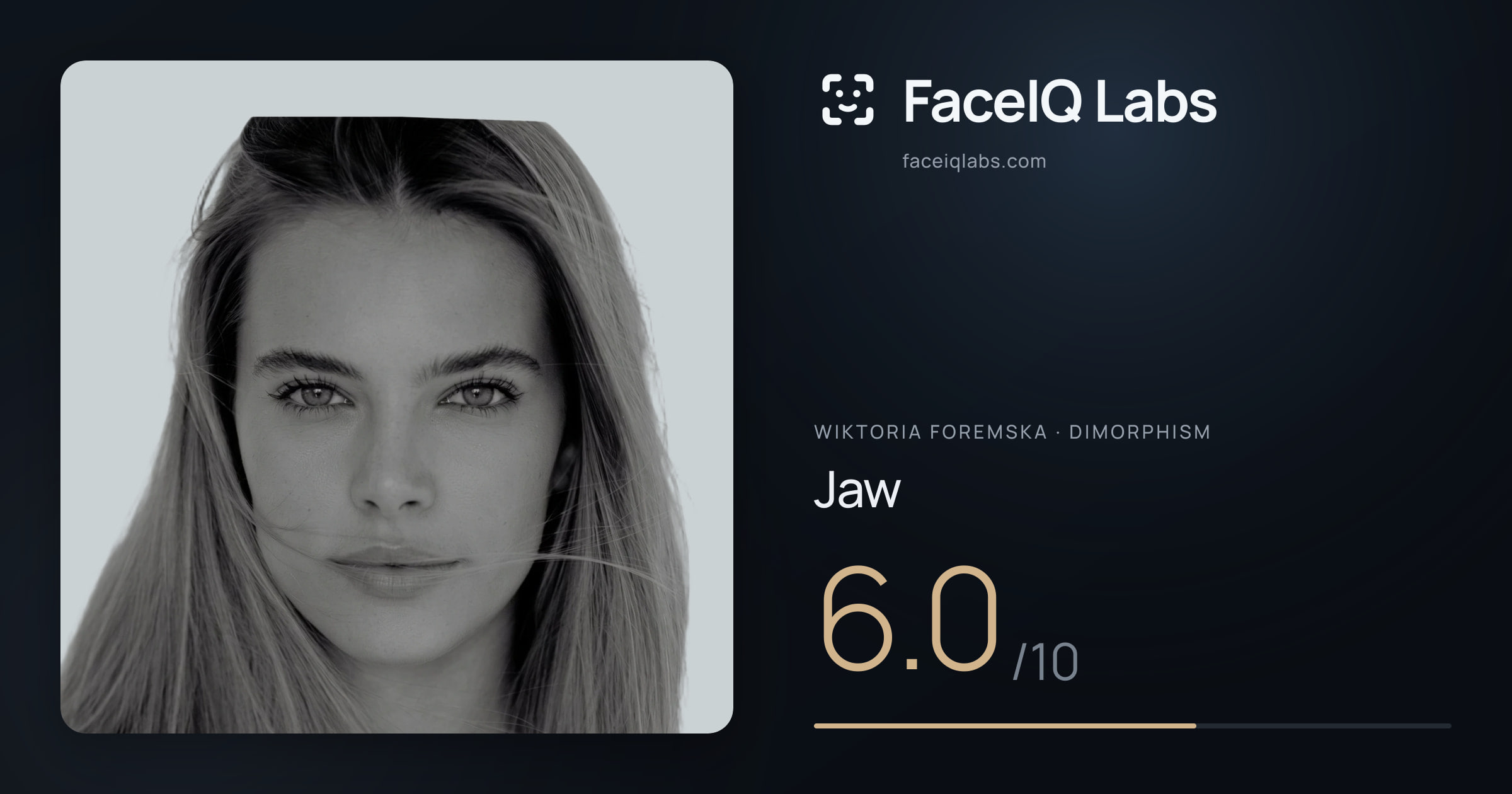 Wiktoria Foremska Jaw: 6.0/10, drawn on the photo