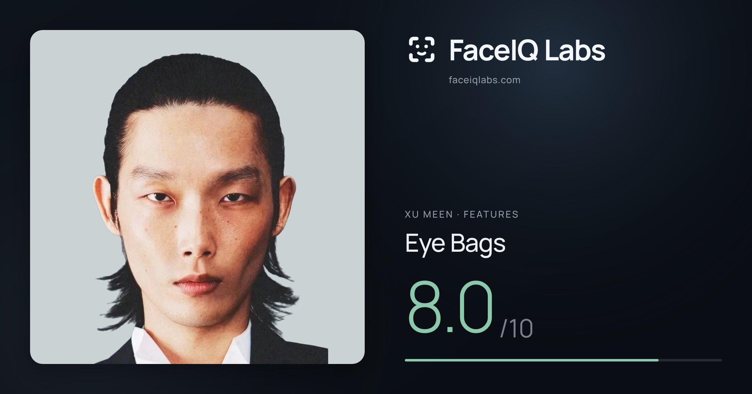 Xu Meen Eye Bags: 8.0/10, drawn on the photo