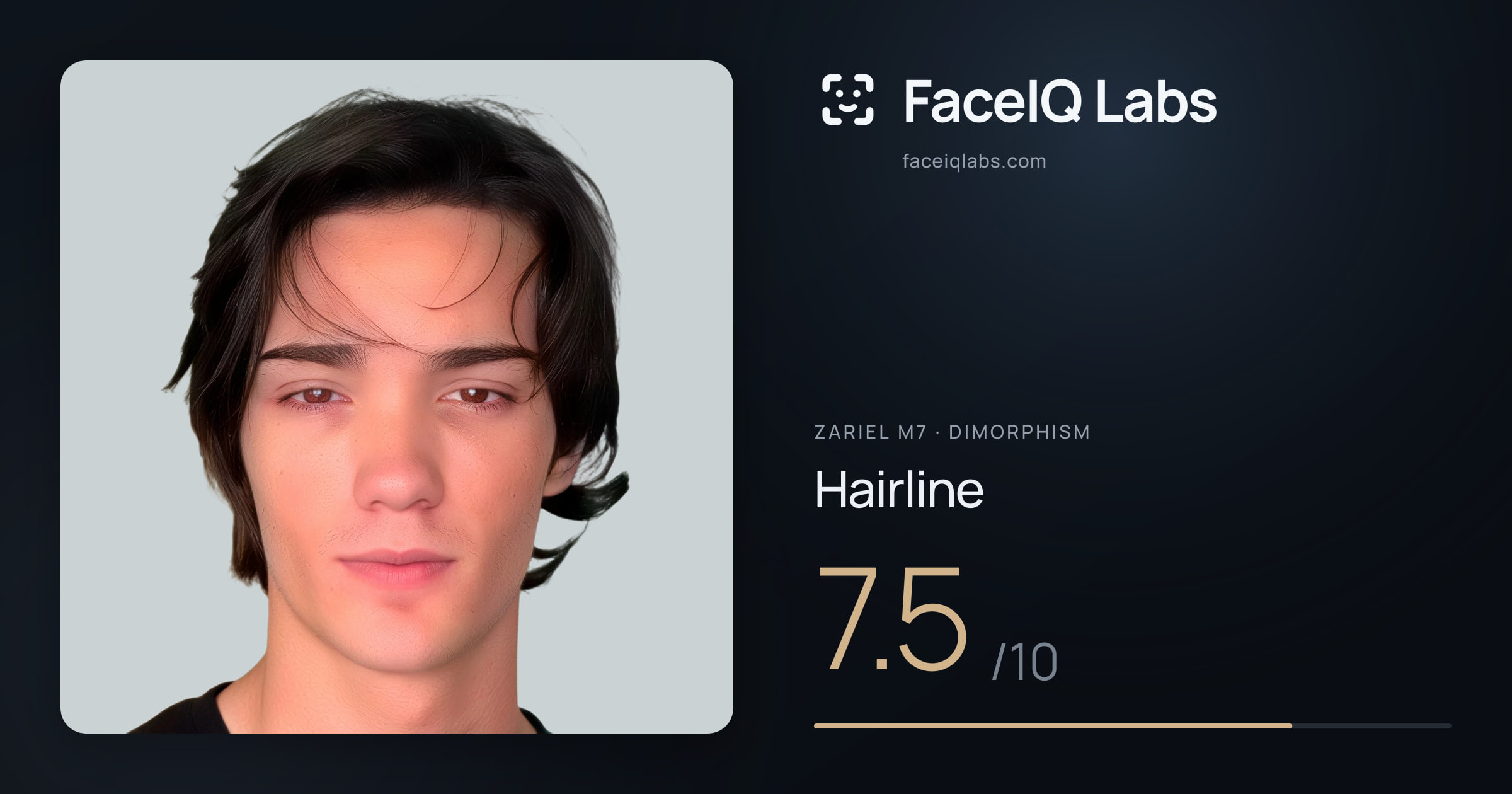 Zariel M7 Hairline: 7.5/10, drawn on the photo