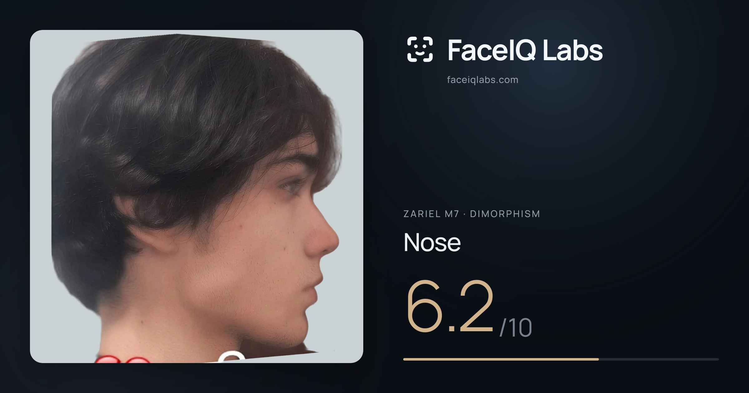 Zariel M7 Nose: 6.2/10, drawn on the photo