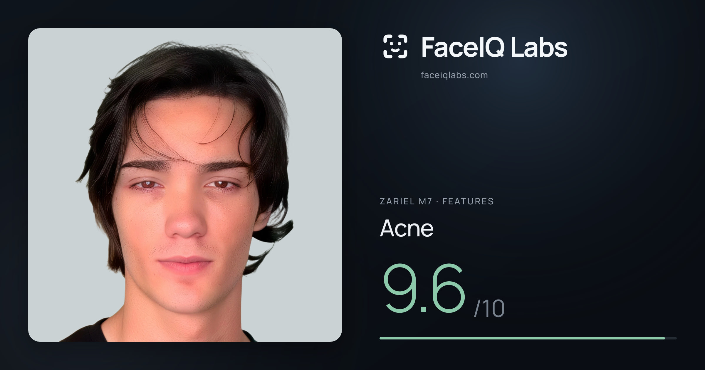 Zariel M7 Acne: 9.6/10, drawn on the photo