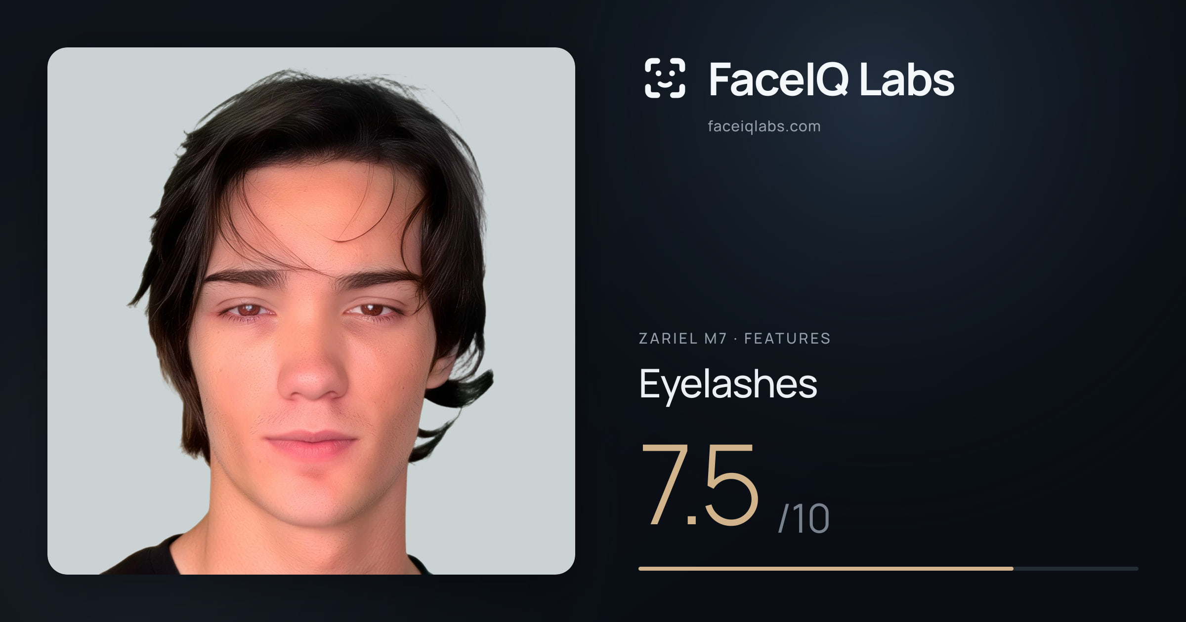 Zariel M7 Eyelashes: 7.5/10, drawn on the photo