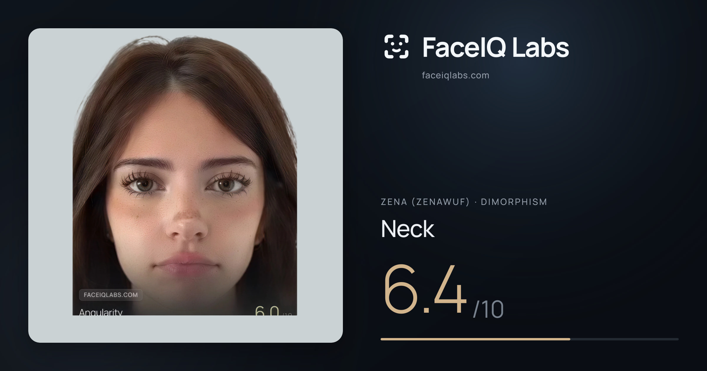 Zena (Zenawuf) Neck: 6.4/10, drawn on the photo